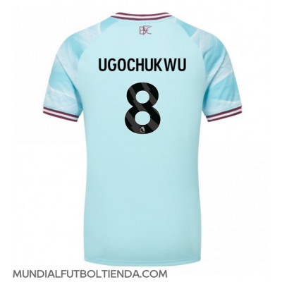 Camiseta Burnley Lesley Ugochukwu #8 Segunda Equipación Replica 2025-26 mangas cortas Camiseta Burnley Lesley Ugochukwu #8 Segunda Equipación Replica 2025-26 mangas cortas
